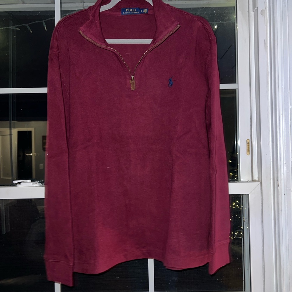 Burgundy pullover, Ralph Lauren
